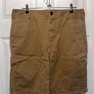 Aeropostale Men's Brown Flat Front Shorts
